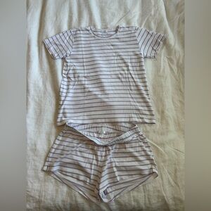 Lake Pima Crew Shorts Set - Lilac - Size M